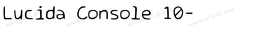 Lucida Console 10字体转换